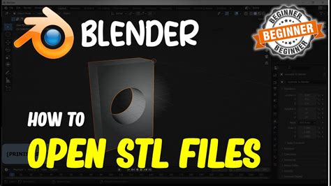 opening stl with blender.